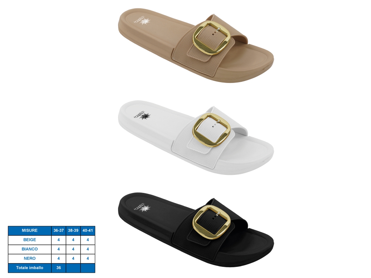 CIABATTA DONNA MARRAKECH TG36-41 3ASS. 21188299 CIABATTA DONNA MARRAKECH TG36-41 3ASS. 21188299