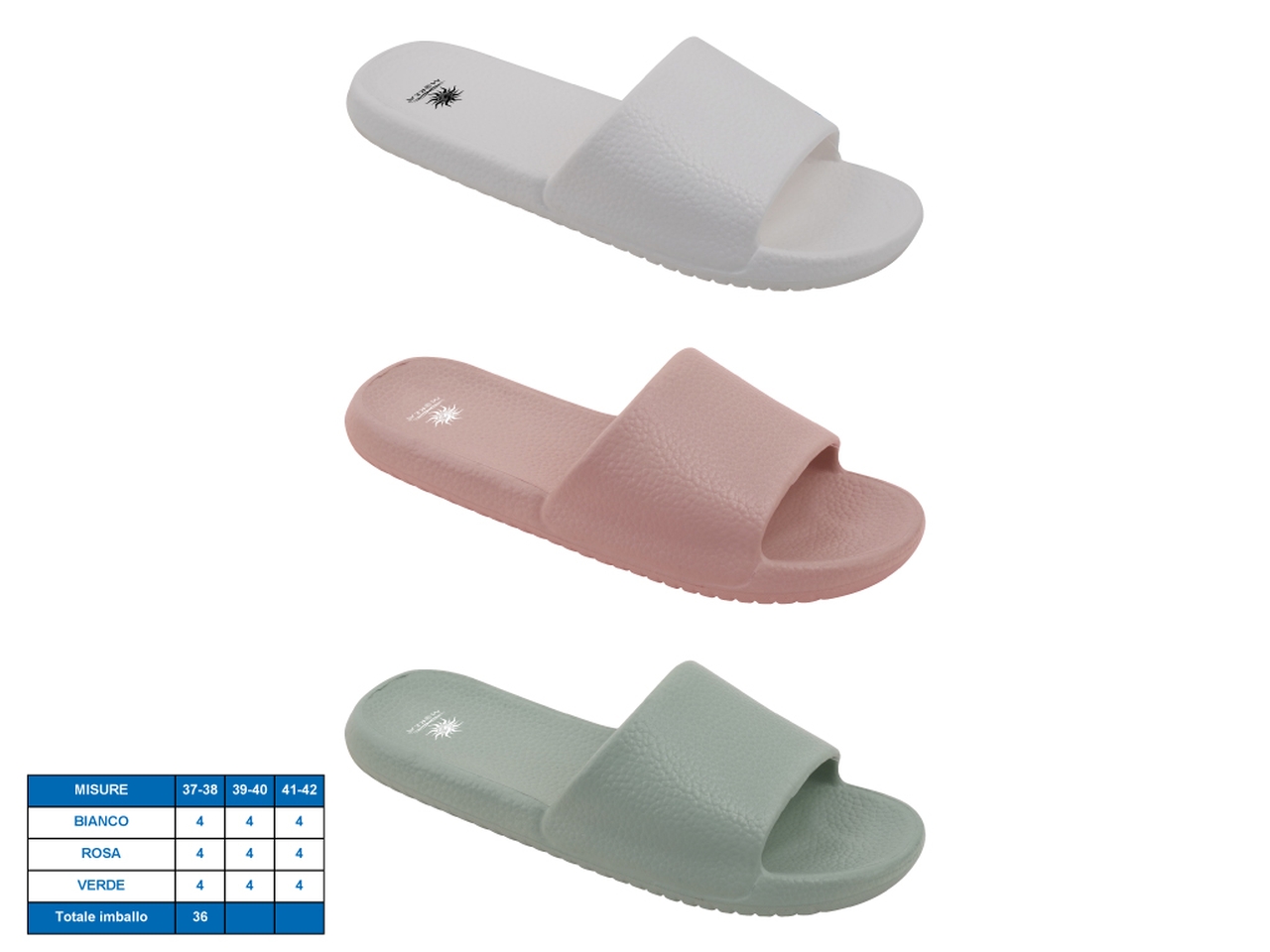 CIABATTA DONNA BUENAVENTURA TG37-42 3ASS. 21189760 CIABATTA DONNA BUENAVENTURA TG37-42 3ASS. 21189760