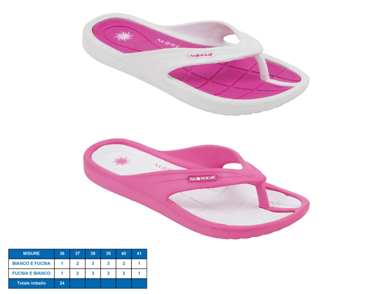 CIABATTA DONNA ATLANTIC TG36-41 2ASS. 20360245 CIABATTA DONNA ATLANTIC TG36-41 2ASS. 20360245