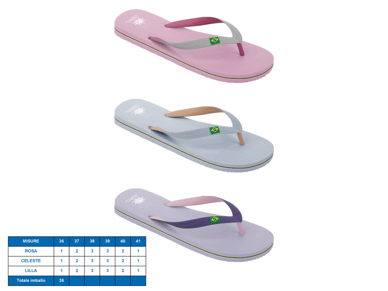 CIABATTA DONNA VIRGINIA TG36-41 3ASS. 21188855