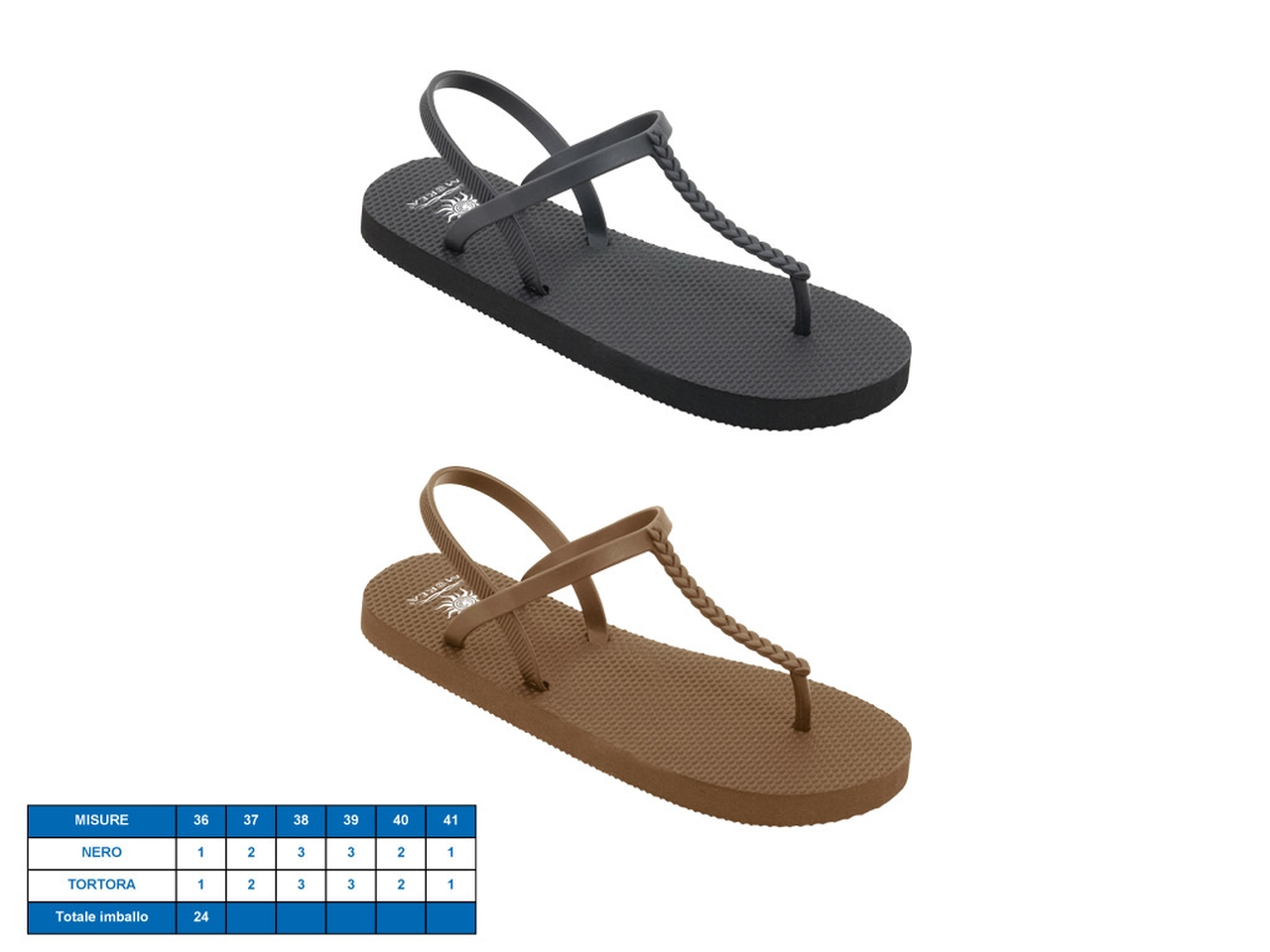 SANDALO DONNA BRASILIA TG36-41 2ASS. 21189784