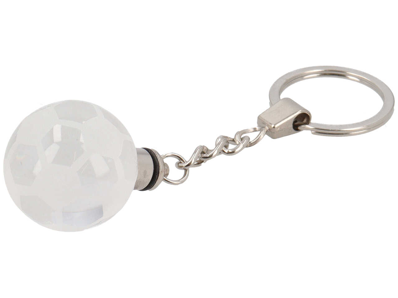 PORTACHIAVI PALLONE 3CM CRISTALLO E METALLO HE102 PORTACHIAVI PALLONE 3CM CRISTALLO E METALLO HE102