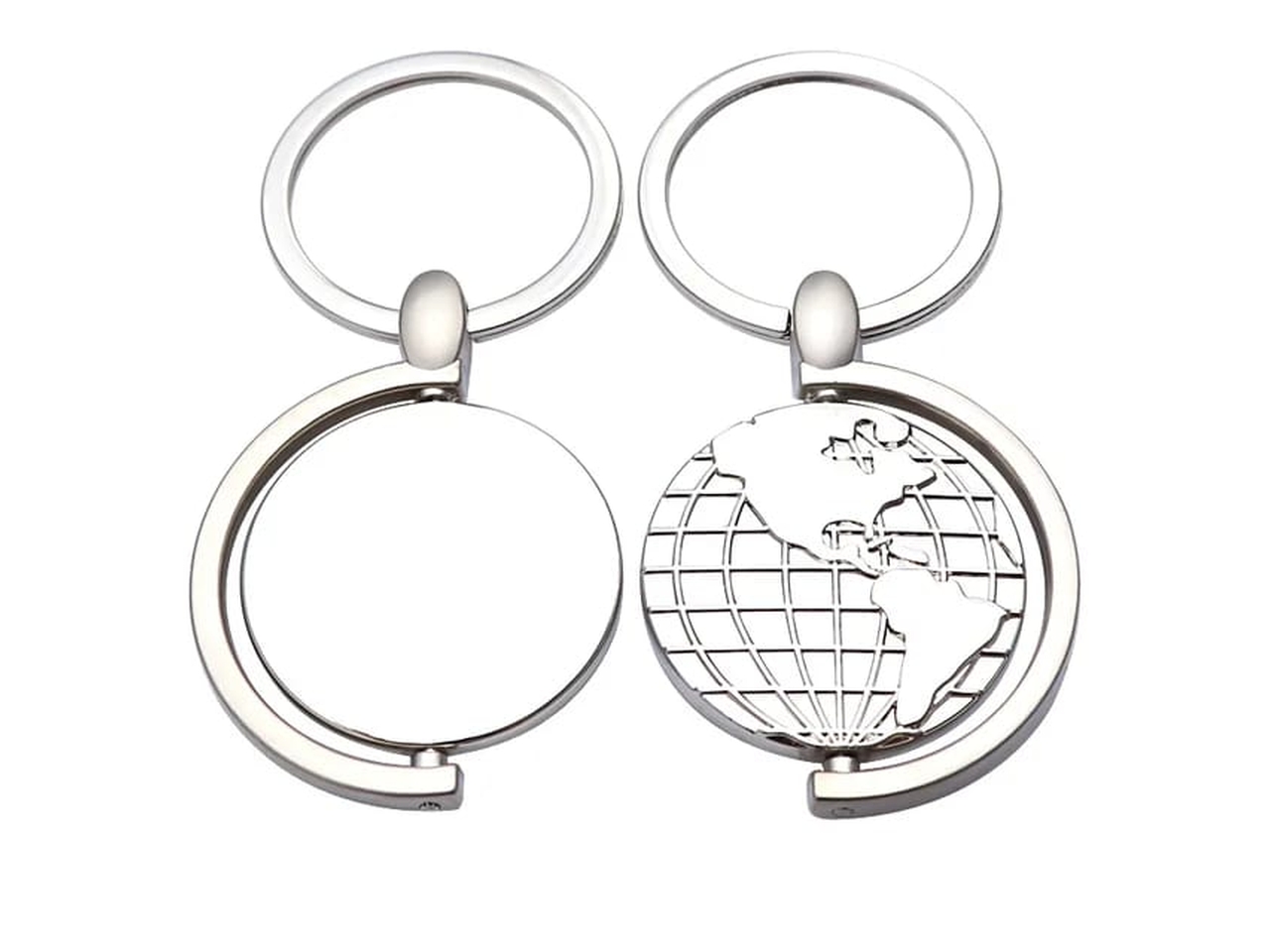 PORTACHIAVI MAPPAMONDO GIREVOLE METALLO KL300 PORTACHIAVI MAPPAMONDO GIREVOLE METALLO KL300