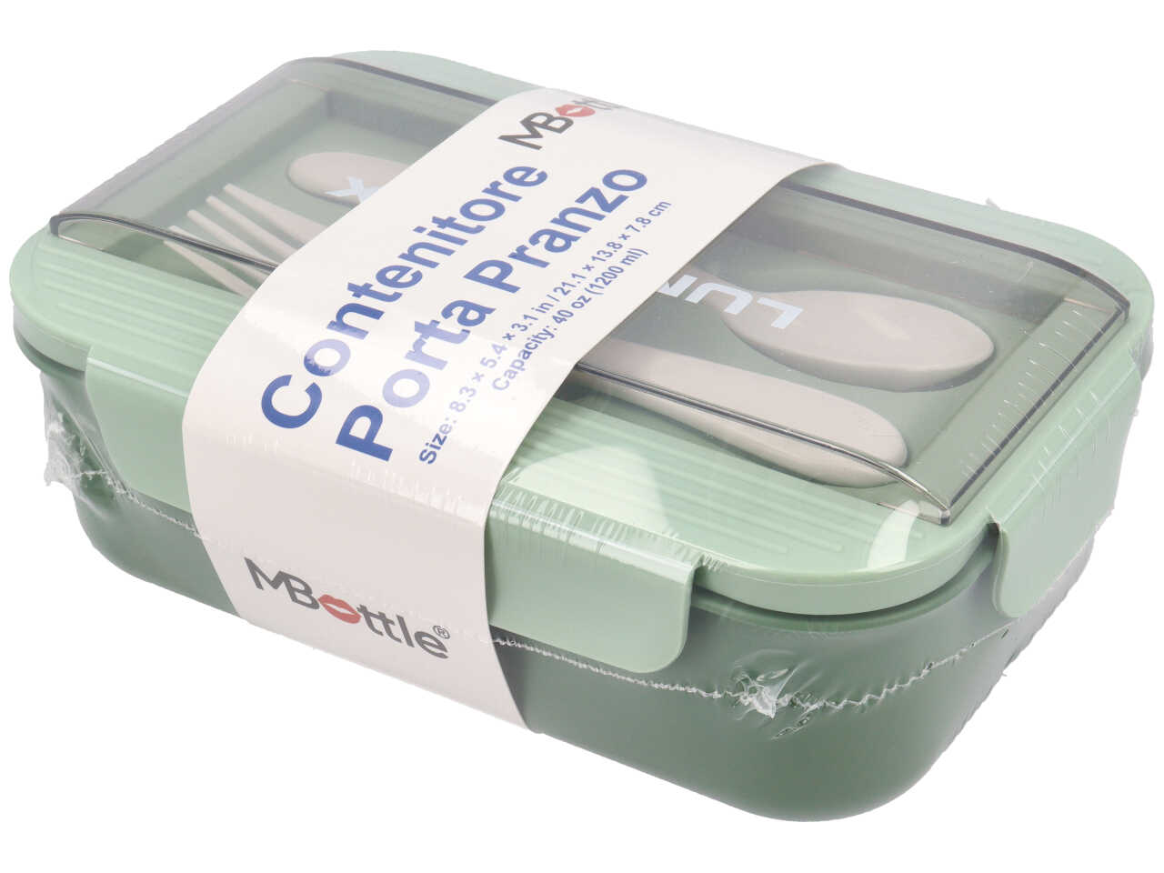 PORTA PRANZO FORCHETTA+CUCCHIAIO VERDE BJ10060/VE