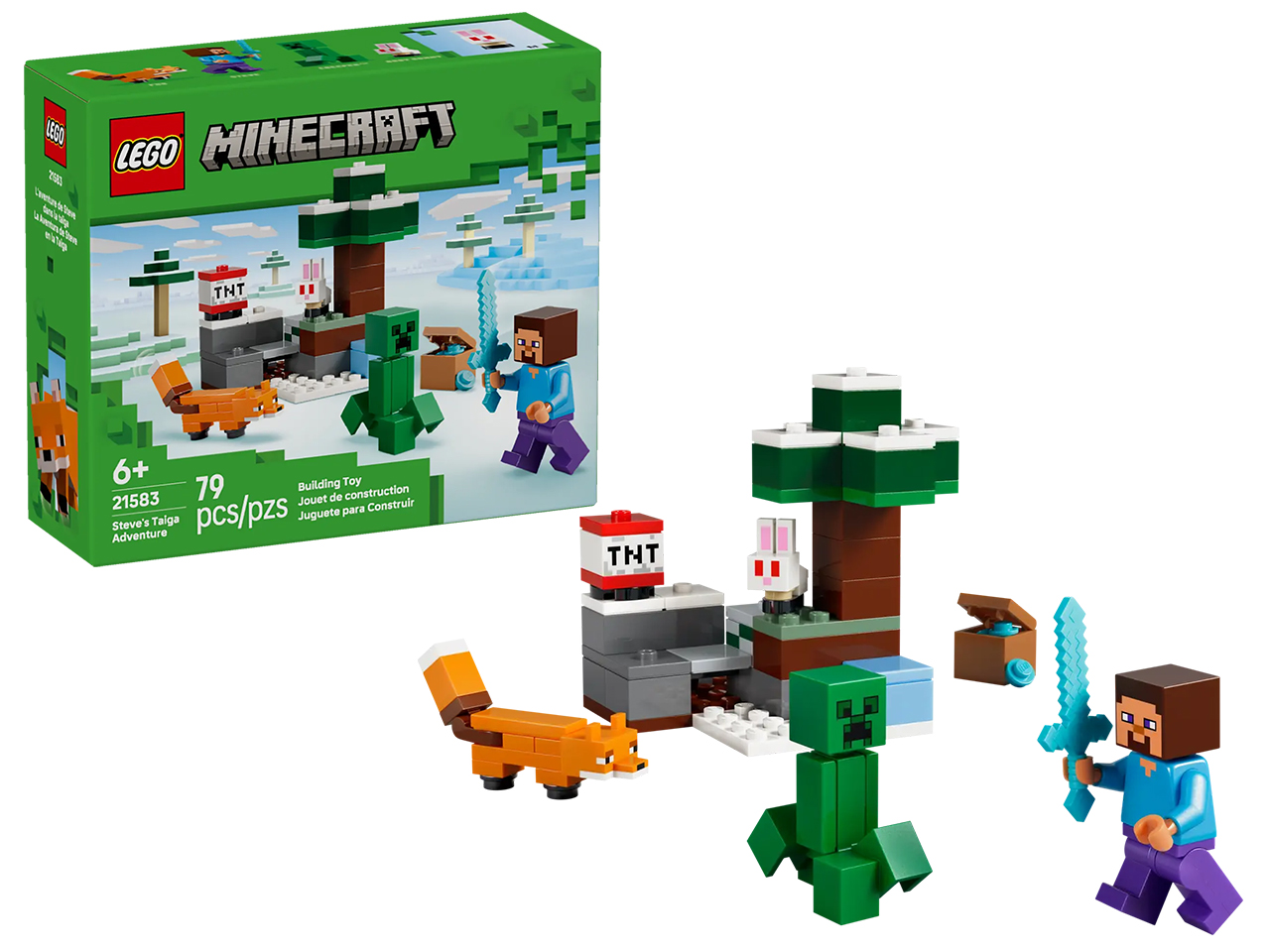 LEGO MINECRAFT AVVENTURA STEVE NELLA TAIGA 21583