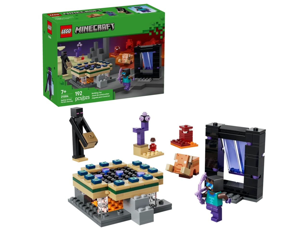 LEGO MINECRAFT VIAGGIO NEL PORTALE NETHEREND 21584 LEGO MINECRAFT VIAGGIO NEL PORTALE NETHEREND 21584