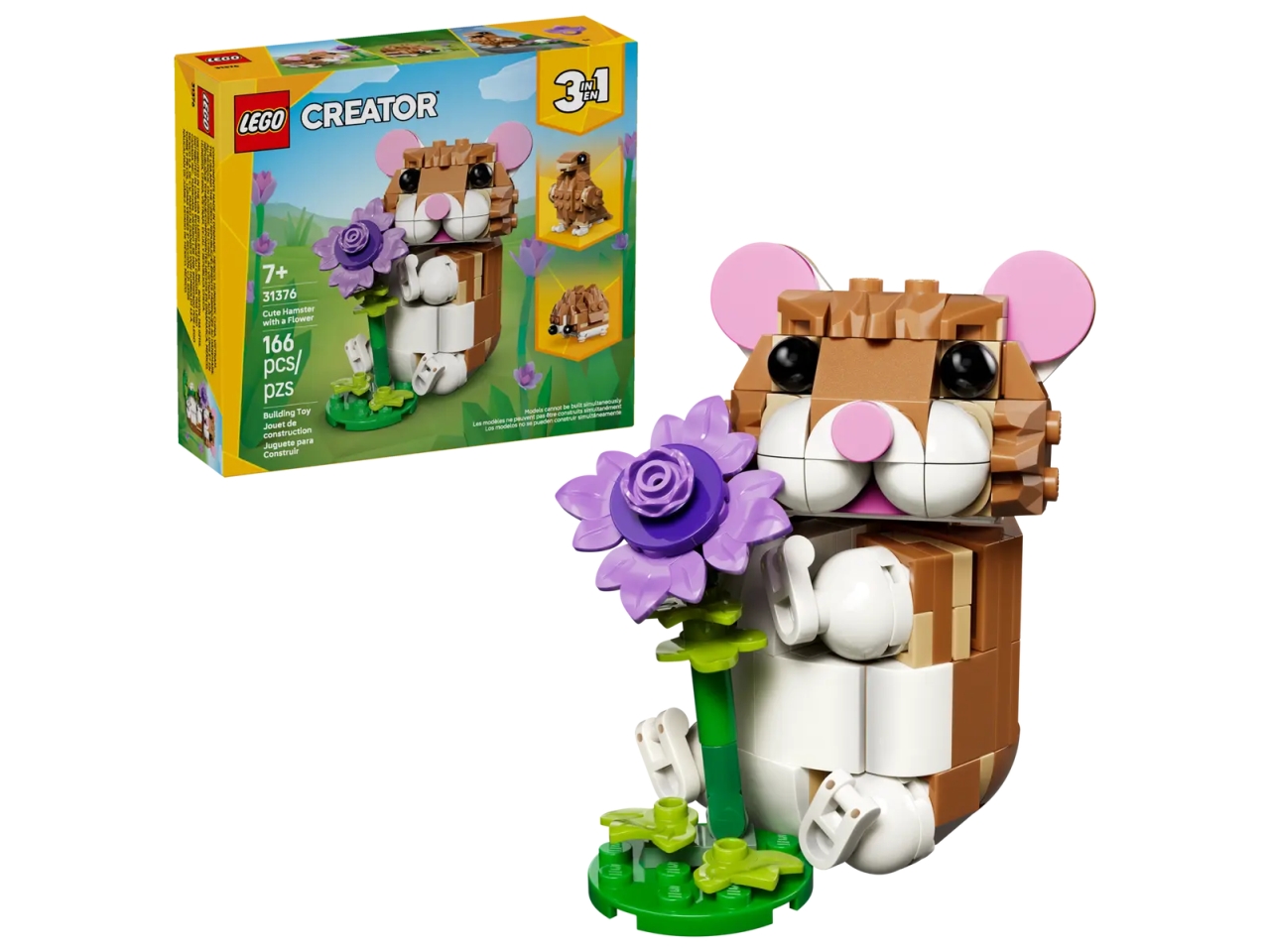 LEGO CREATOR SIMPATICO CRICETO CON FIORE 31376