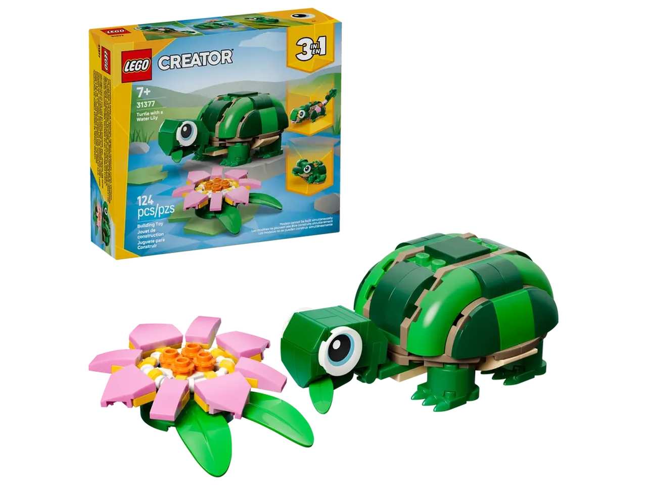 LEGO CREATOR TARTARUGA CON FIORE DI NINFEA 31377