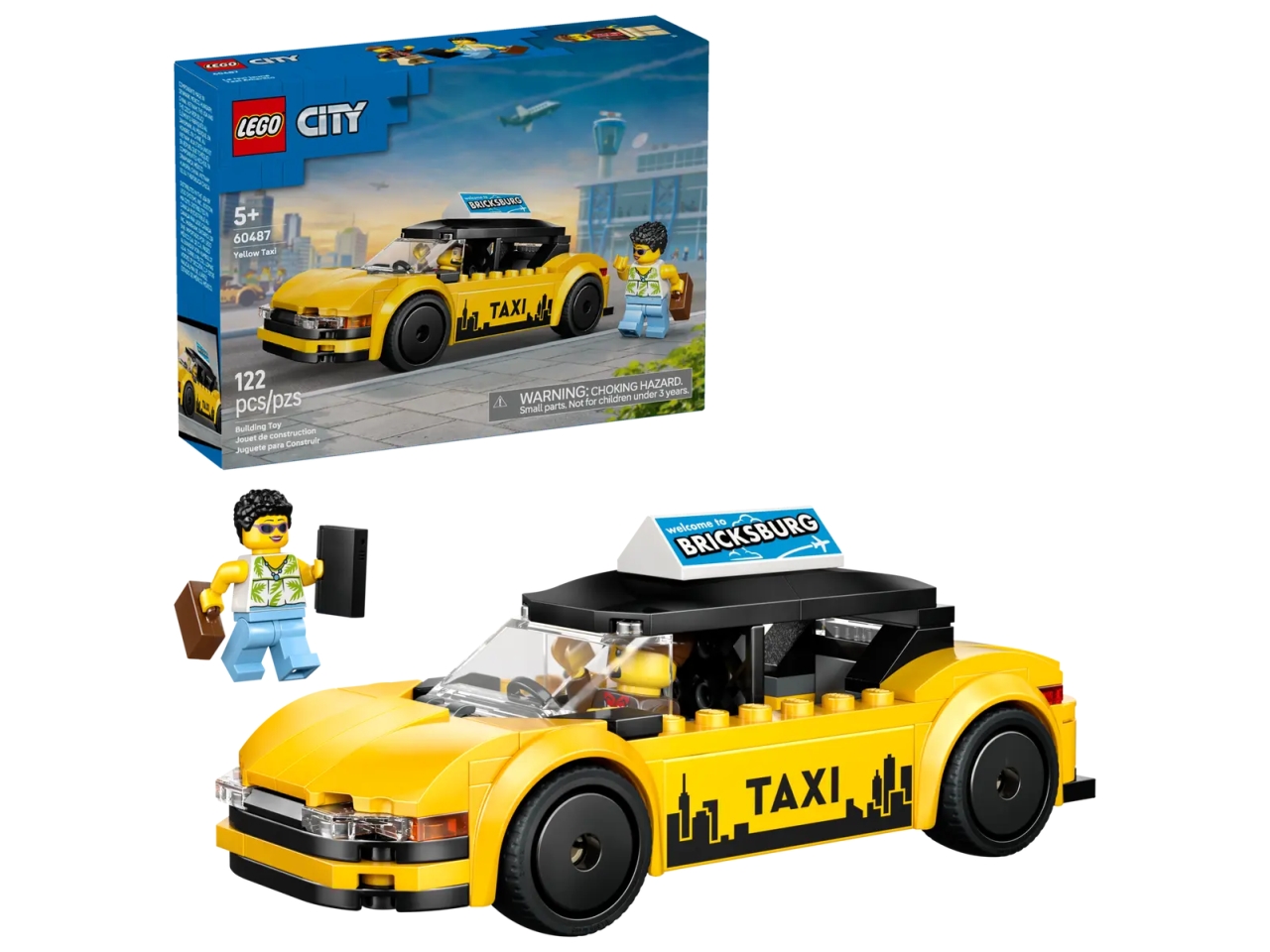 LEGO CITY GREAT VEHICLES TAXI GIALLO 60487