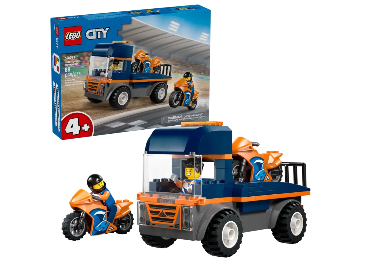 LEGO CITY GREAT VEHICLES TRASPORTATORE MOTO 60491