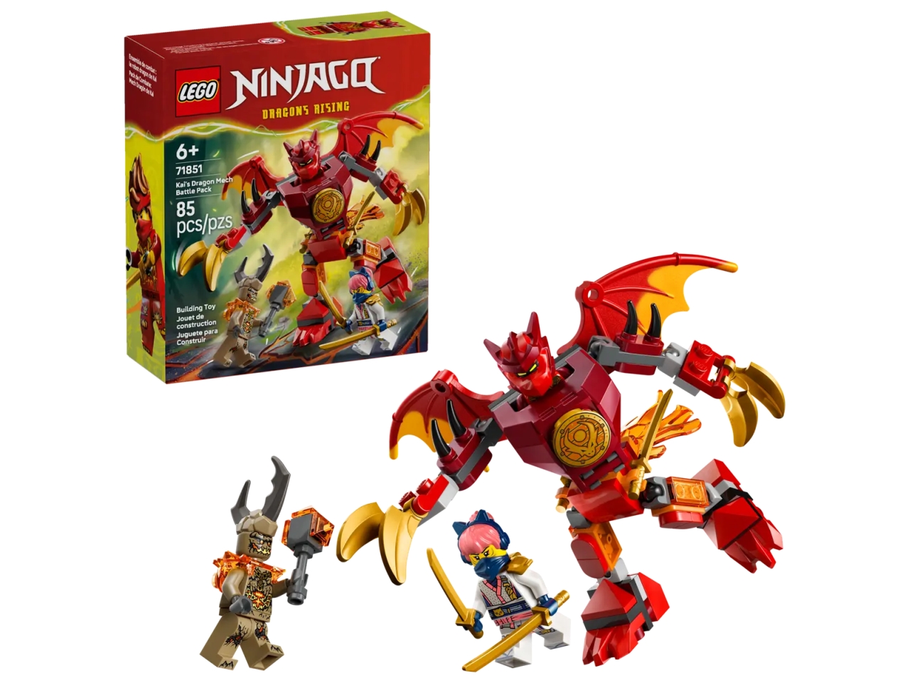 LEGO NINJAGO BATTLE PACK MECH DRAGO DI KAI 71851 LEGO NINJAGO BATTLE PACK MECH DRAGO DI KAI 71851
