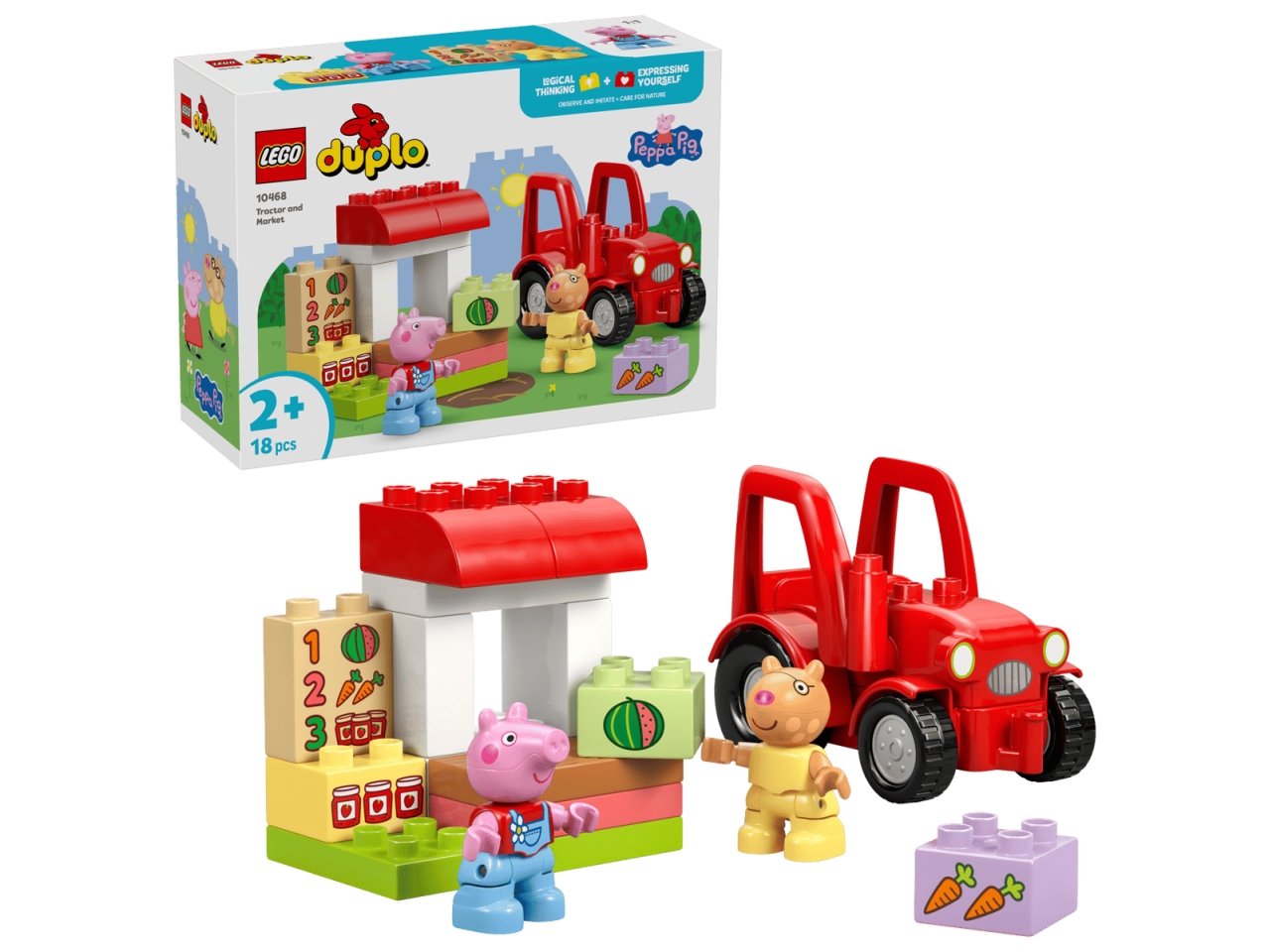 LEGO DUPLO PEPPA PIG TRATTORE E MERCATO 10468