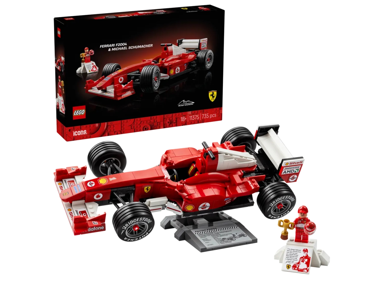 LEGO ICONS FERRARI F2004 11375
