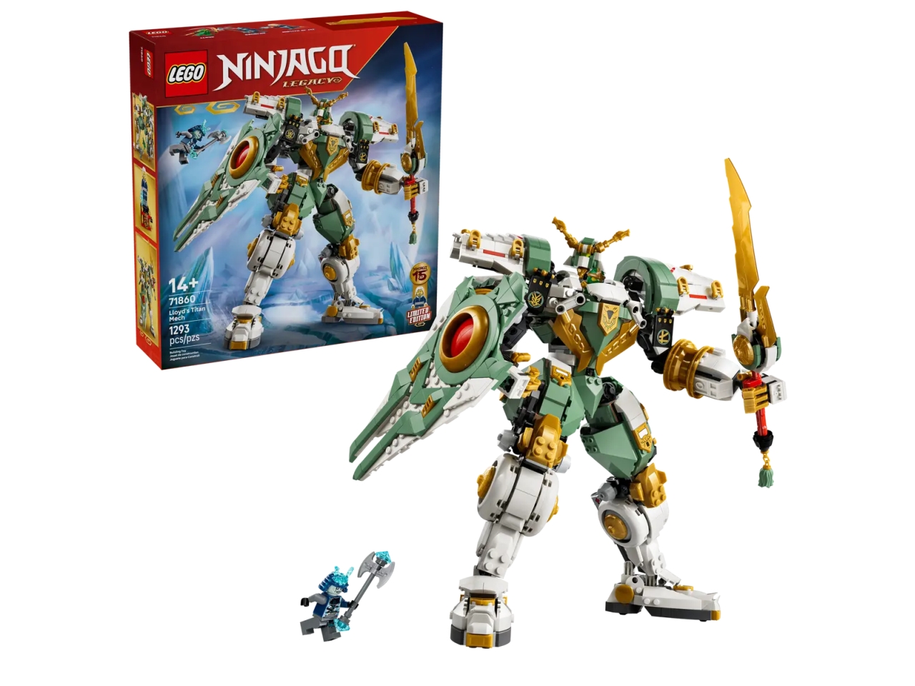LEGO NINJAGO MECH TITANO LLOYD 15ESIMO ANN.71860 LEGO NINJAGO MECH TITANO LLOYD 15ESIMO ANN.71860
