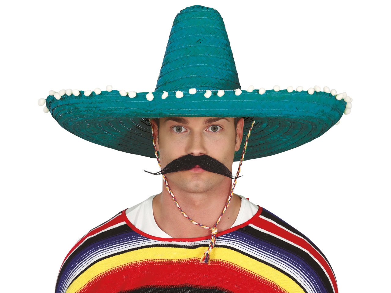 CAPPELLO SOMBRERO IN PAGLIA 60CM VERDE 13657 CAPPELLO SOMBRERO IN PAGLIA 60CM VERDE 13657