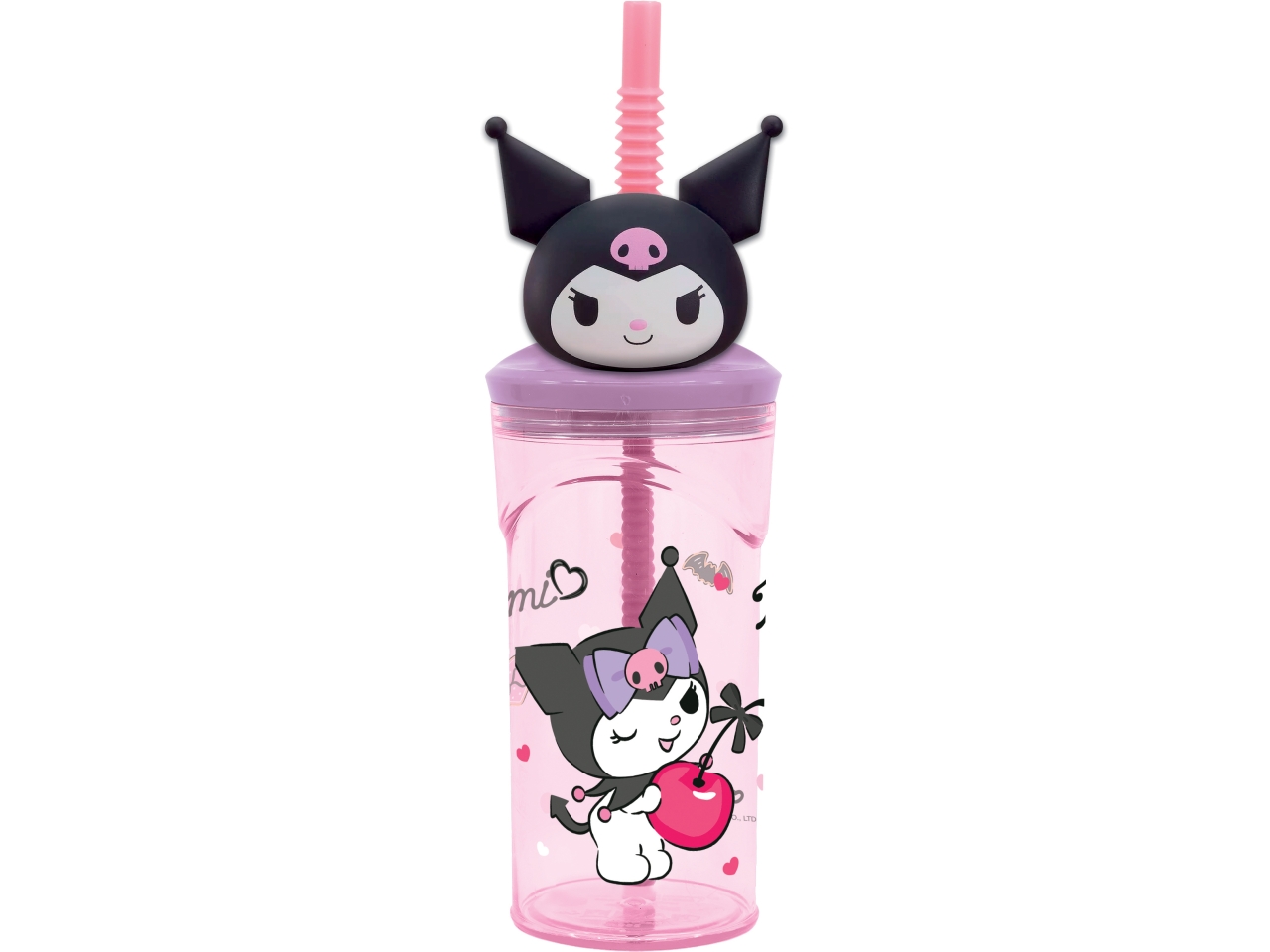 KUROMI BICCHIERE C/CANNU. 3D ECOZEN 360ML ST88366