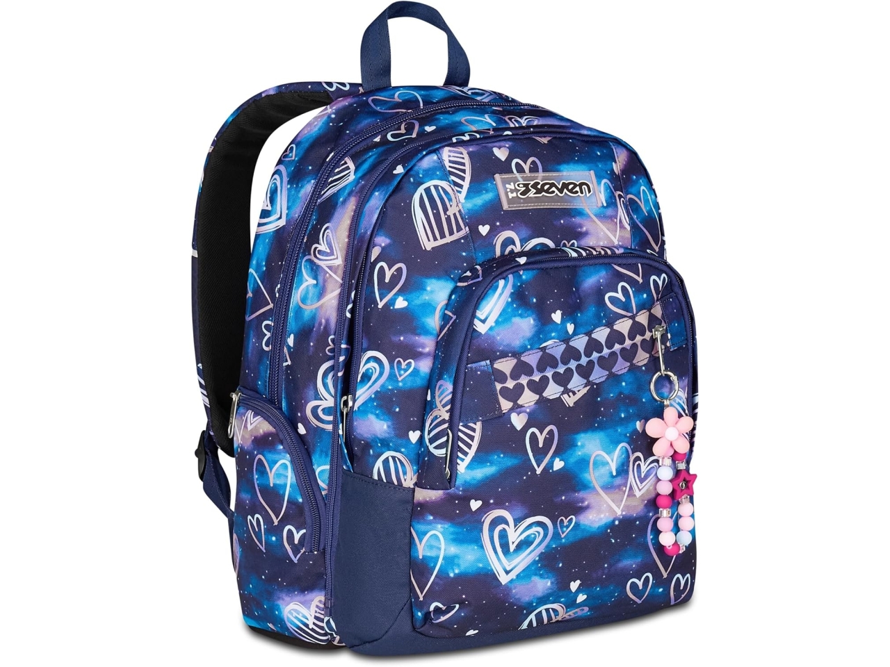 ZAINO DUAL DETACH SEVEN GLOOMY HEART 200102531-550 ZAINO DUAL DETACH SEVEN GLOOMY HEART 200102531-550