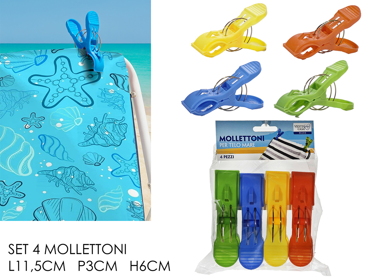 MOLLETONI PER TELI MARE 4PZ 750447