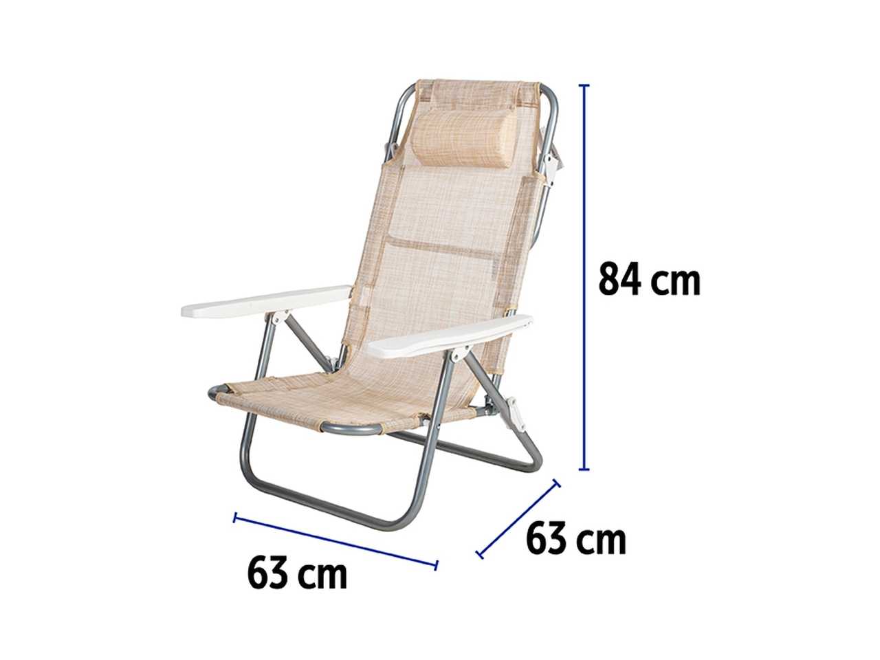 SPIAGGINA REAL 5POSIZ. ACCIAIO/TEXT BEIGE 6841016