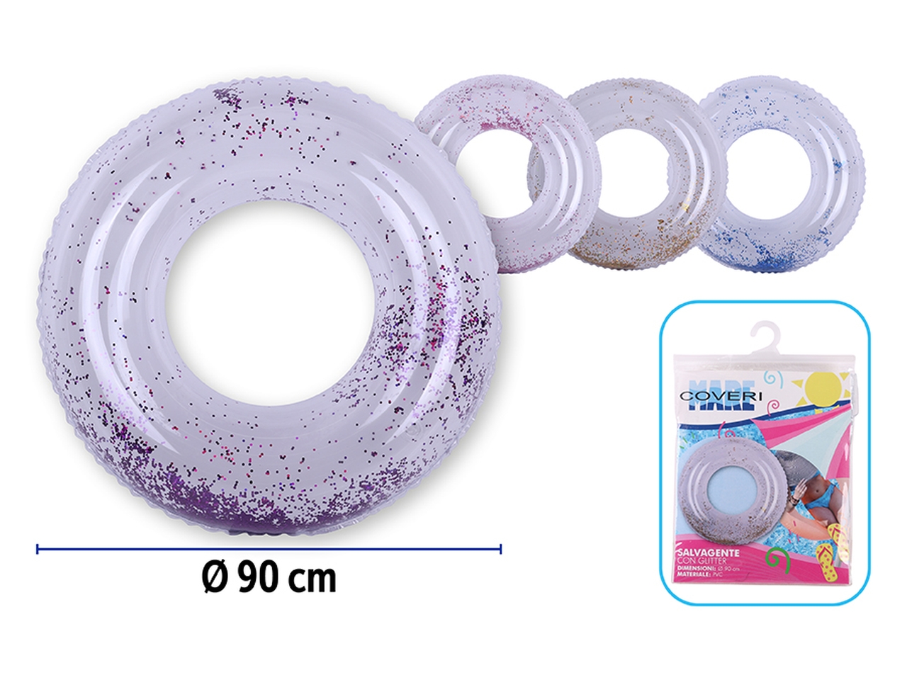 SALVAGENTE GONFIABILE D.65CM 4ASS. 7055055