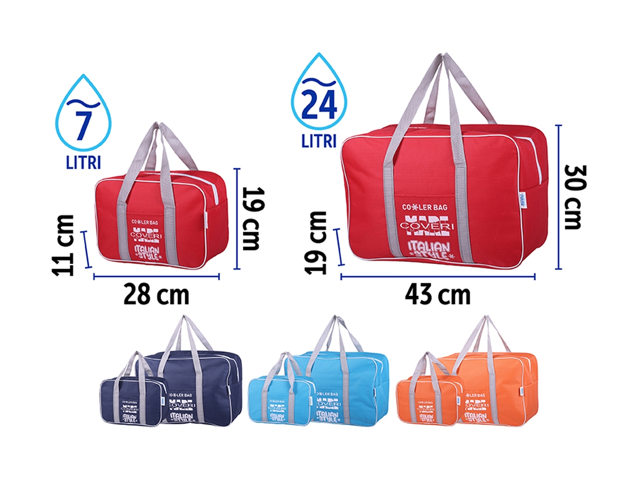 SET BORSA FRIGO 2PZ 24L+7L 4ASS 707180