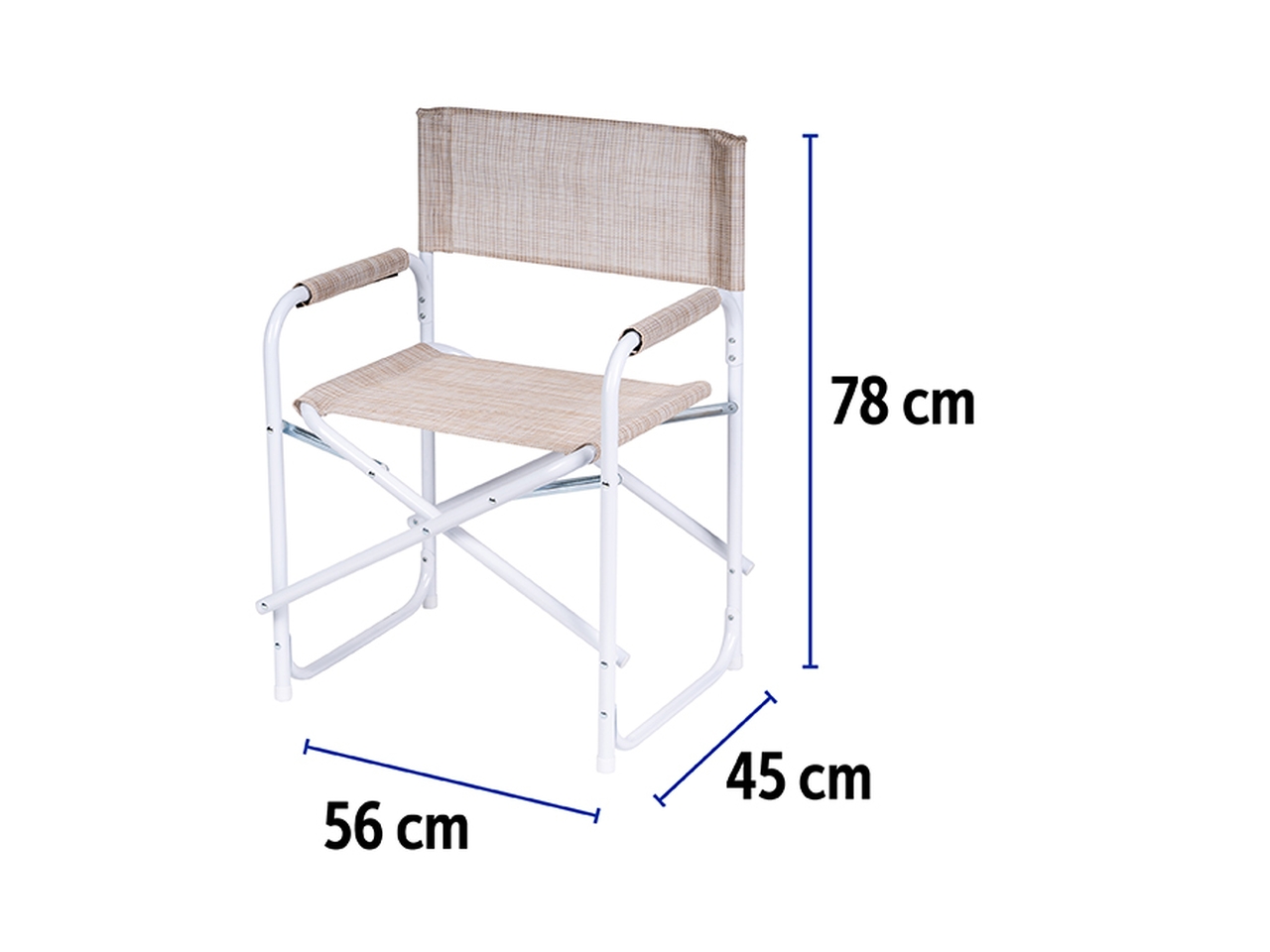 SEDIA REGISTA ACC/TEXT 56X45X78 BEIGE 3310602