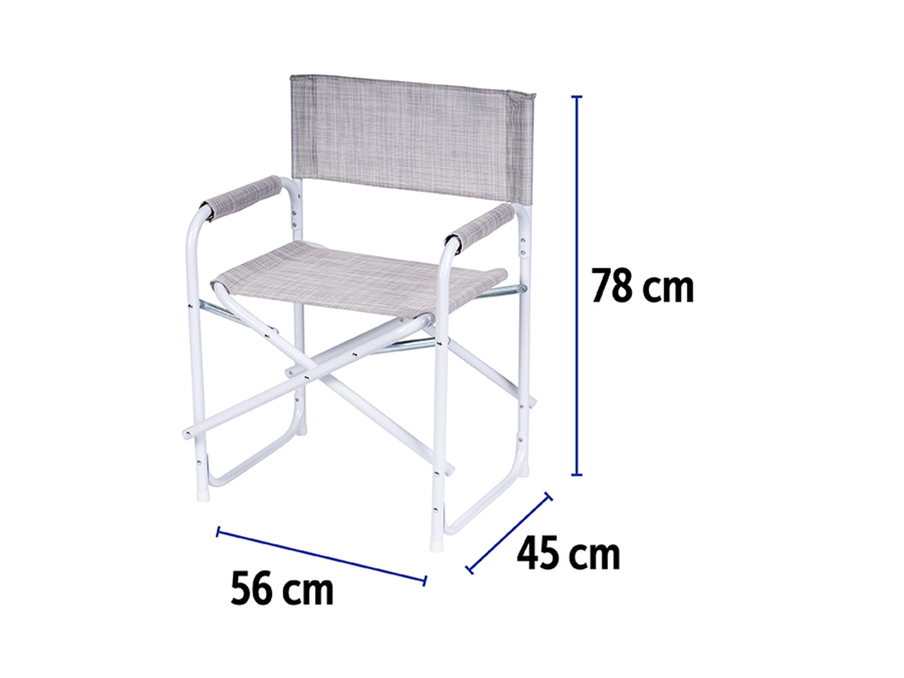 SEDIA REGISTA ACC/TEXT 56X45X78 GRIGIA 3310601