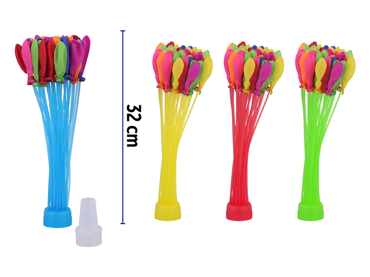 37 PALLONCINI BOMBE AD ACQUA H32CM 4ASS 64971101