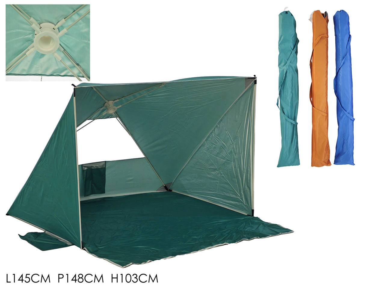 TENDA OMBRELLONE 2 POSTI 145X148XH103CM ASS.779820