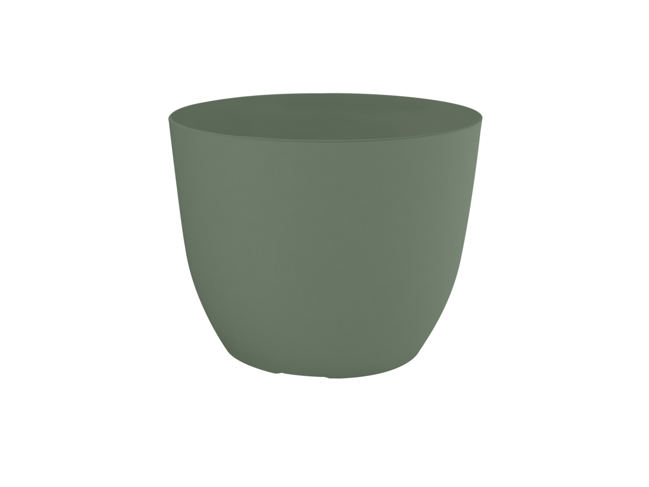 VASO CONCA PURE 13CM VERDE ROSMARINO 7613VRO