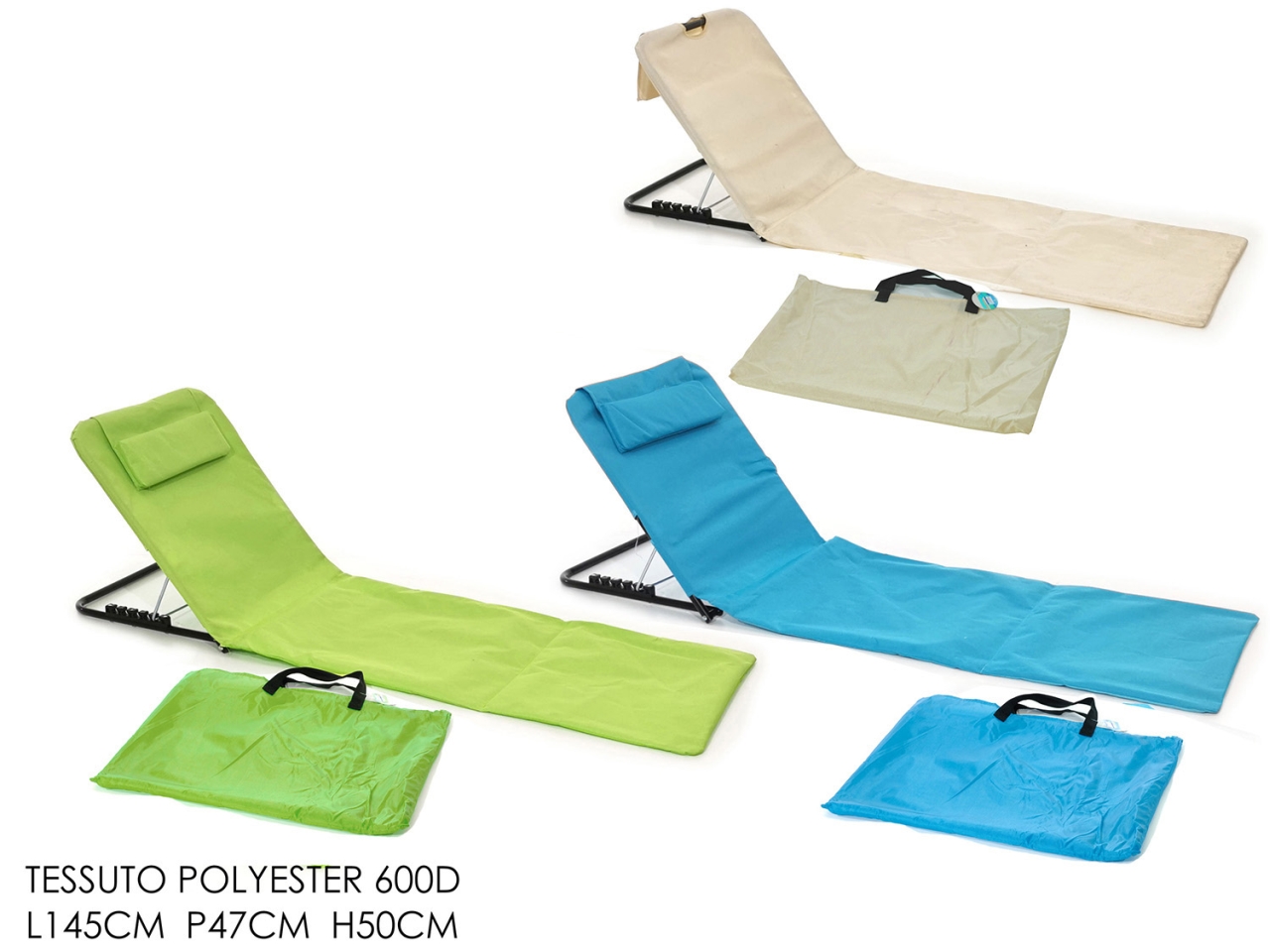 LETTINO TESSUTO C/CUSCINO E SACCA 3ASS. 796685