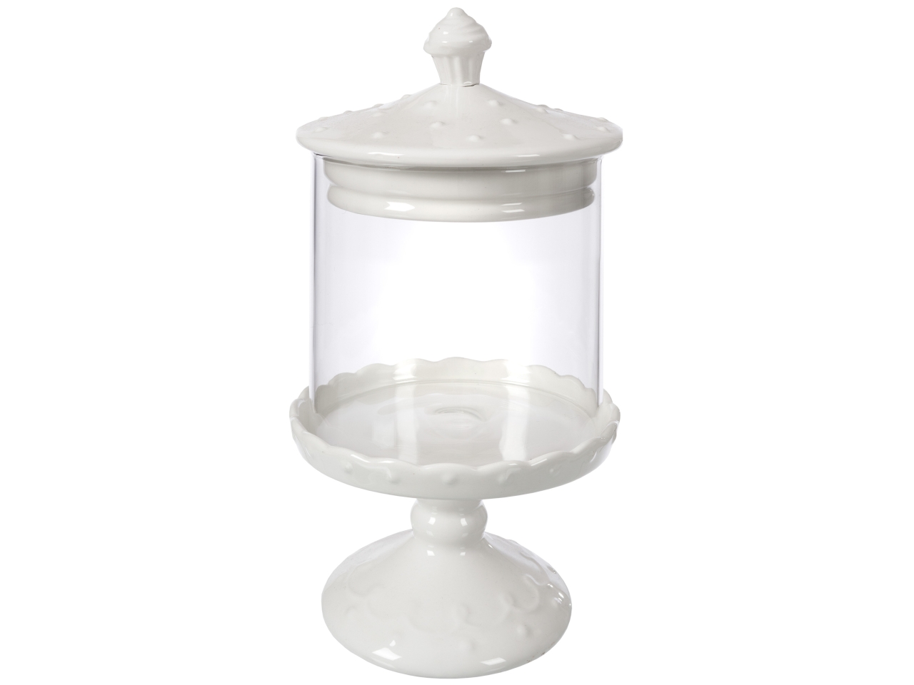 ALZATA CUPCAKE BIANCA P. D.14xH.26CM IN03036