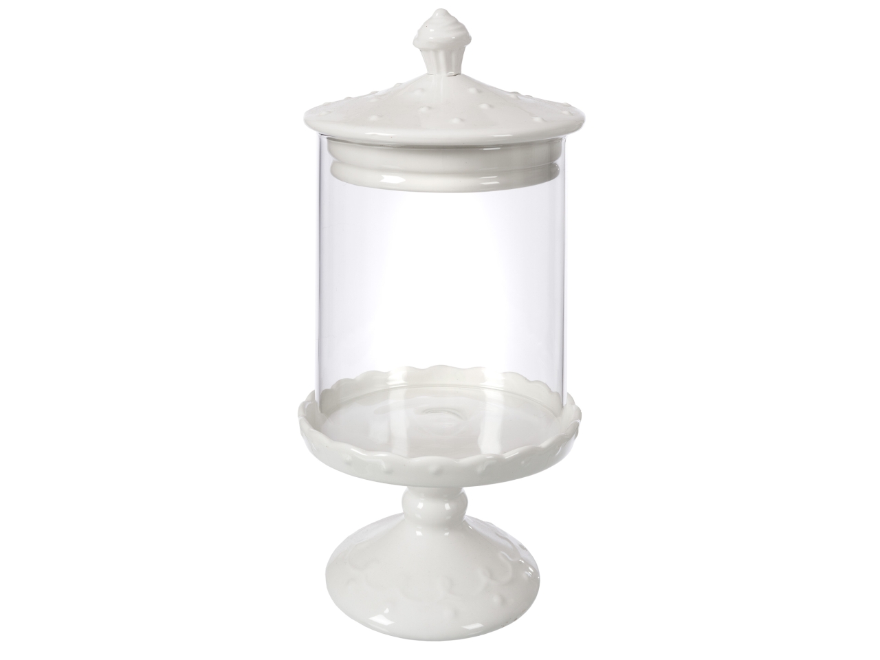 ALZATA CUPCAKE BIANCA M. D.16xH.31CM IN03037