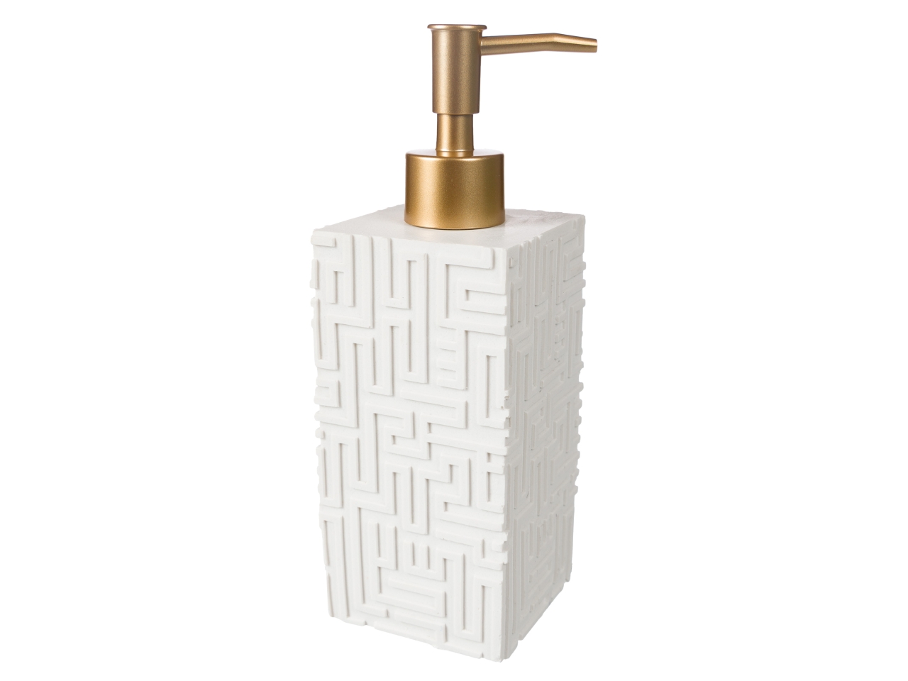 DISPENSER LABIRINTH BIANCO 7X7X19.5CM IN03252