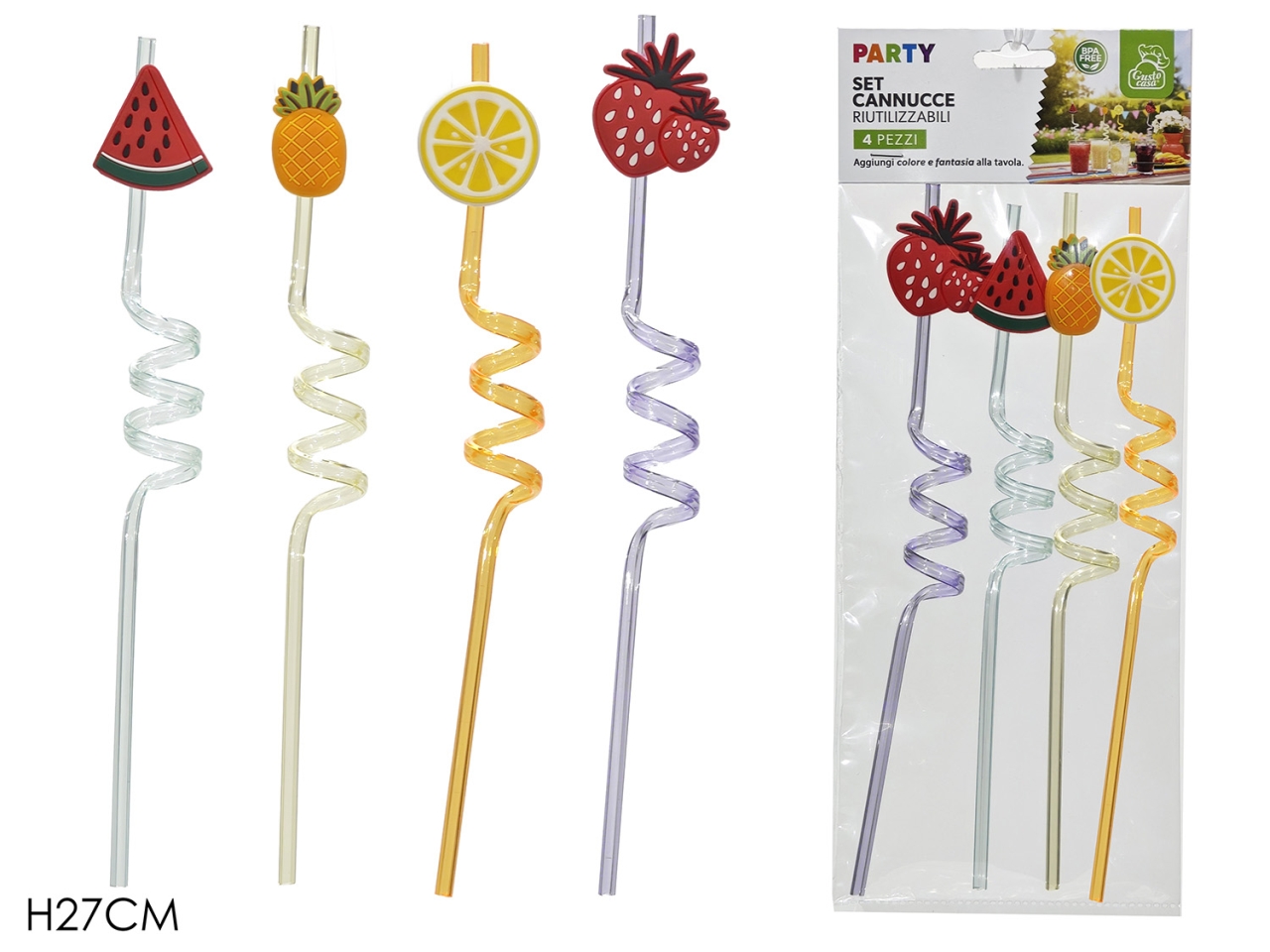 CANNUCCE 27CM C/APPLICAZIONE 4PZ ASS. 746444 CANNUCCE 27CM C/APPLICAZIONE 4PZ ASS. 746444