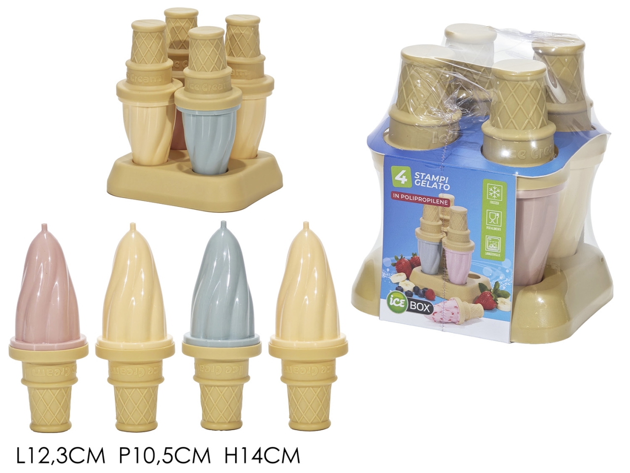STAMPO GELATO 4PEZZI 750032 STAMPO GELATO 4PEZZI 750032