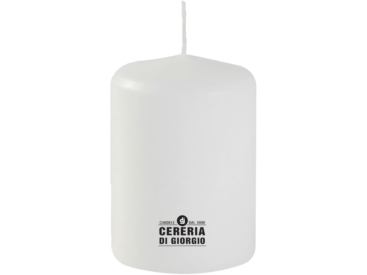 CANDELA MOCCOLO 7X10CM BIANCO 3182.01