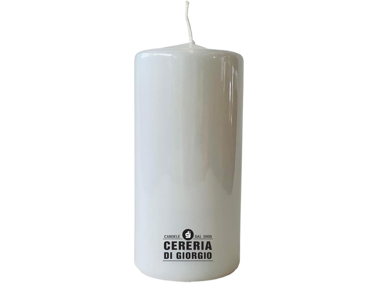 CANDELA MOCCOLO 7X15CM BIANCO 3184.01