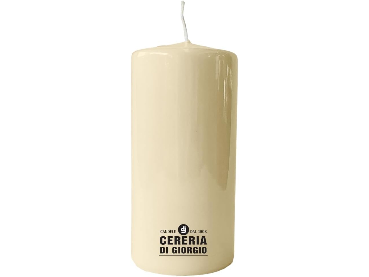 CANDELA MOCCOLO 7X15CM AVORIO 3184.02