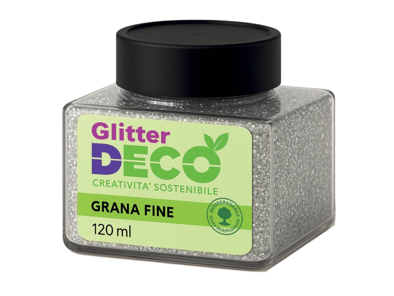 GLITTER GRANA FINE 120ML ARGENTO 13398/02