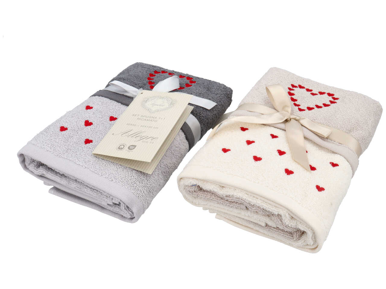 SET ALLEGRE ASCIUGAMANO RICAMATO 1+1 ASS. 01334220