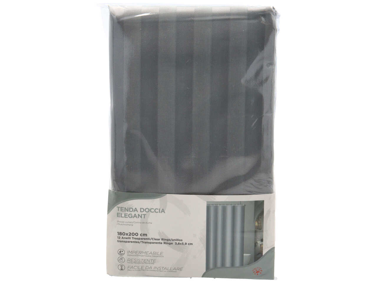 TENDA DOCCIA POLY ELEGANT 180X200CM 12003603