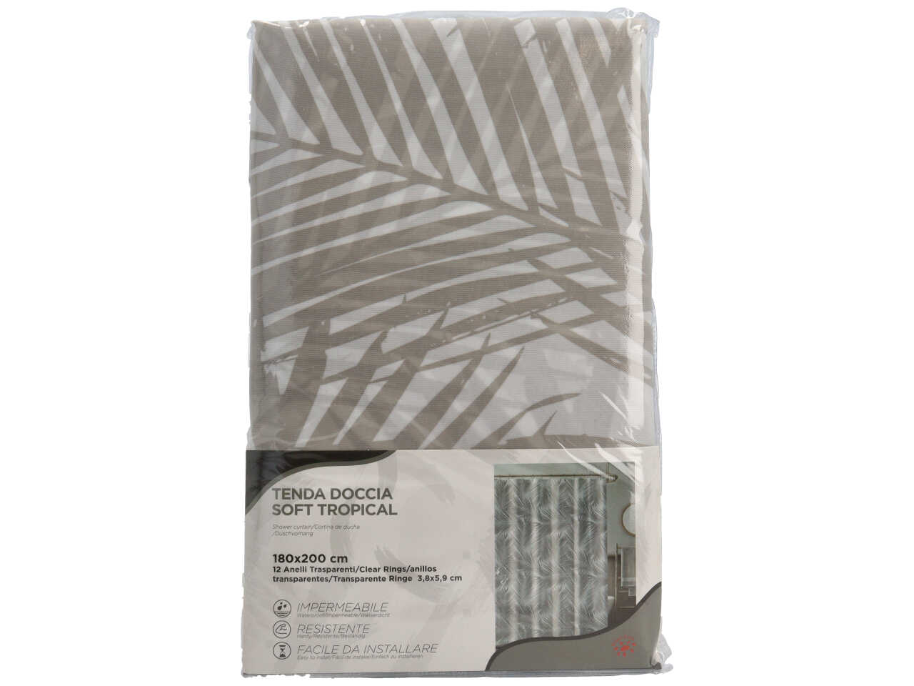 TENDA DOCCIA POLY SOFTTROP 180X200CM 12003604