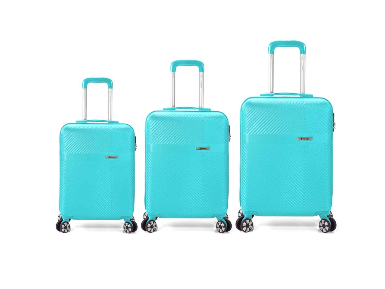 TROLLEY SET 3 PEZZI IN ABS 4 RUOTE DOPPIE BZ5775GA