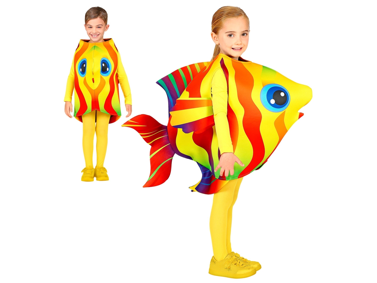 COSTUME PESCE TROPICALE 116-128CM 4-7 ANNI 00045