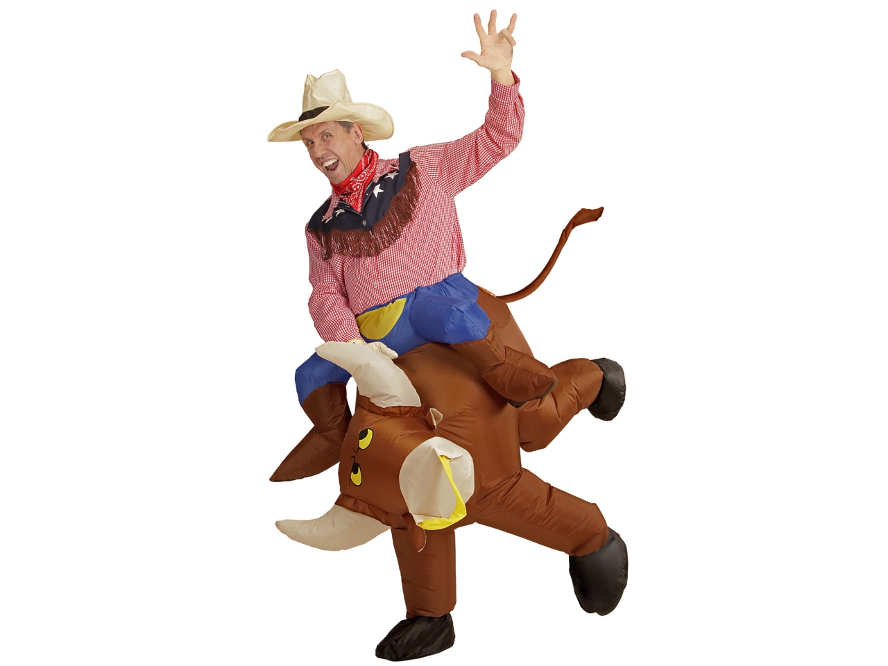 COSTUME ADULTO TORO SCATENATO GONFIABILE T.U.75508