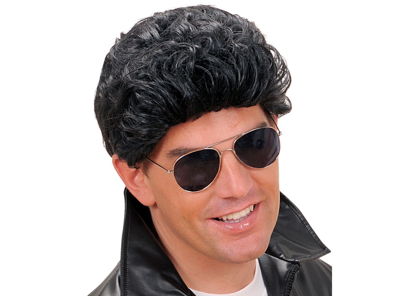 PARRUCCA GREASER NERA T0801