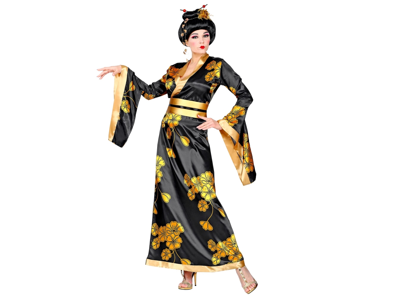 COSTUME ADULTO GEISHA KIMONO TG.S 01531