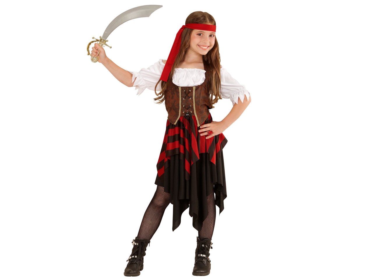 COSTUME PIRATESSA 128CM 5-7 ANNI 05596