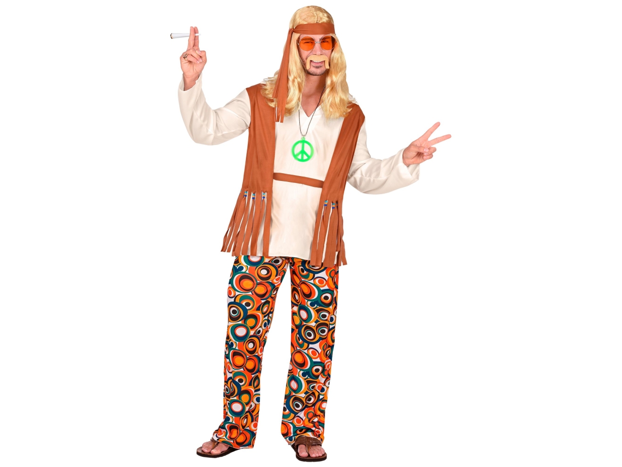 COSTUME ADULTO HIPPIE BOY TG.M 02592